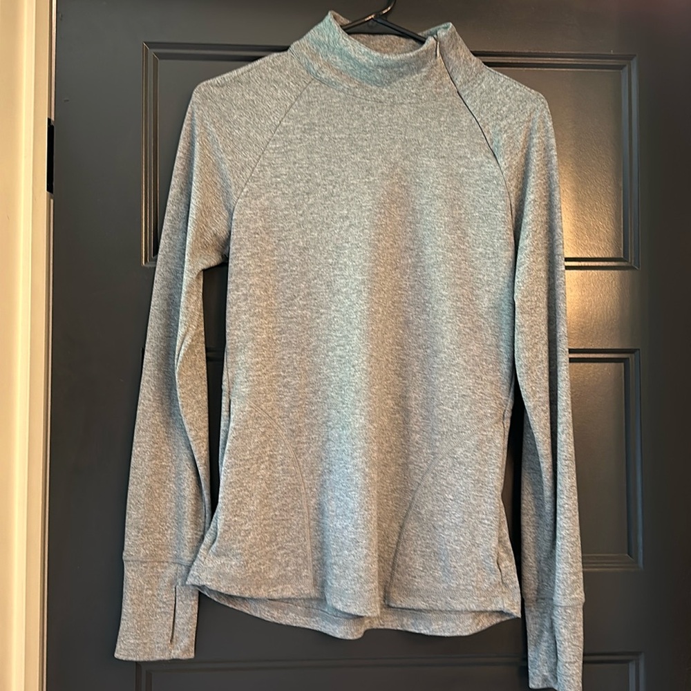 Workout base layer zipper top